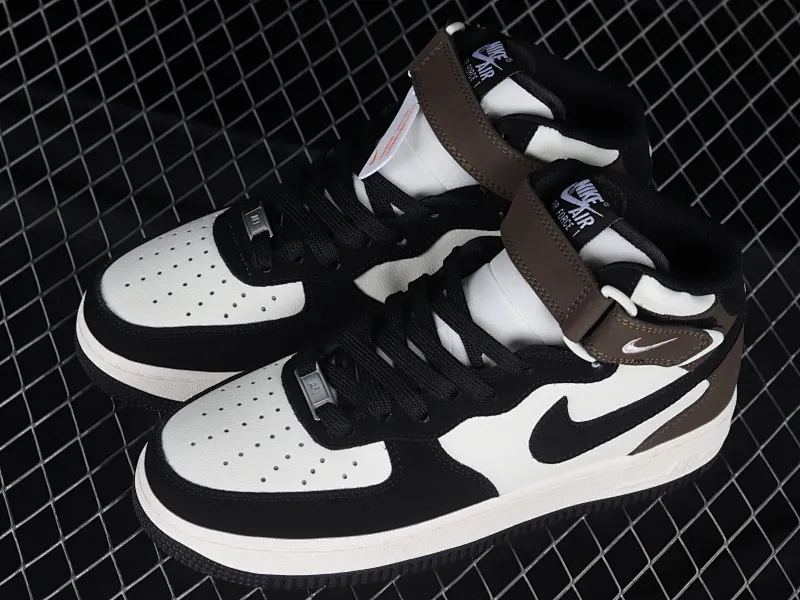 All categories Nk Air Force 1 Air Force series Nk Air Force 1 Mid Air Force mid-top Nk Air Force 1'07 Mid mocha black stitching Air Force One mid-top sports and leisure sneakers GH5696-023